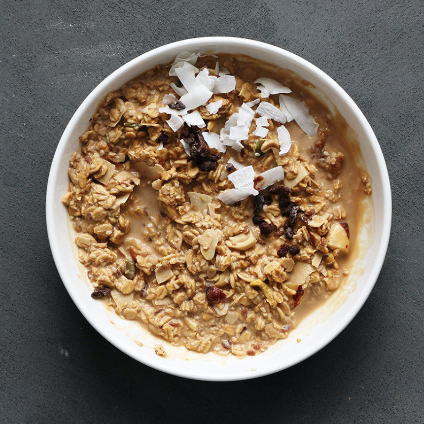 Coffee &amp; Coconut Porrdige
    
    
    
      &ndash; http://themuesli.com.au